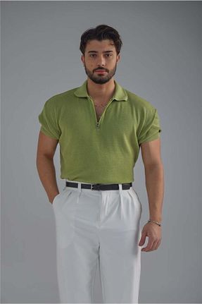تیشرت سبز مردانه رگولار OUTFİT MAN - کد 903807414