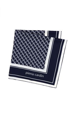 شال سرمه ای زنانه ابریشم Pierre Cardin - کد 904974274
