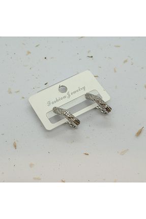 گوشواره استیل (فولاد) طوسی استیل (فولاد) FASHİON JEWELRY - کد 903807811