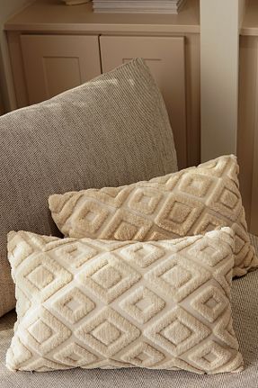 کوسن و روکش کوسن بژ مخملی Pilloveland - کد 903818810