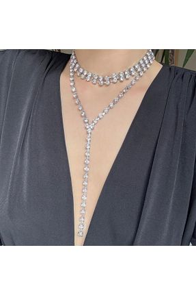 گردنبند جواهر رنگی زنانه مروارید Alice İsstanbul - کد 903810224