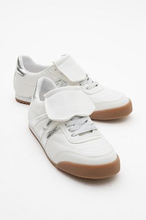 کفش اسنیکر سفید زنانه بند دار luvishoes - کد 903820816