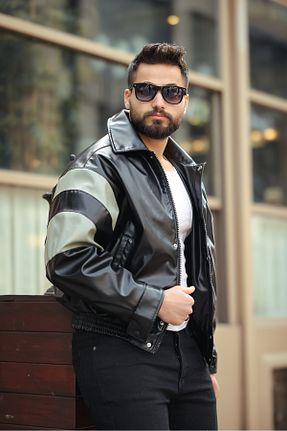 کت مشکی مردانه اورسایز RHONES - کد 903828587