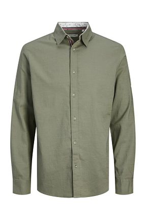 پیراهن سبز مردانه اسلیم فیت Jack & Jones - کد 904987093