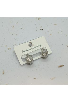 گوشواره استیل (فولاد) طوسی استیل (فولاد) FASHİON JEWELRY - کد 903839071