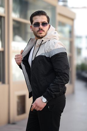 بادگیر و بارانی بژ مردانه پارچه ByTrend - کد 660542085