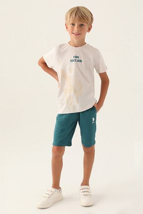 ست بالاتنه و پائین تنه طوسی بچه گانه بافتنی U.S. Polo Assn. - کد 904988334