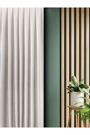 پرده زمینه بژ کتان OnyxHome - کد 903851266