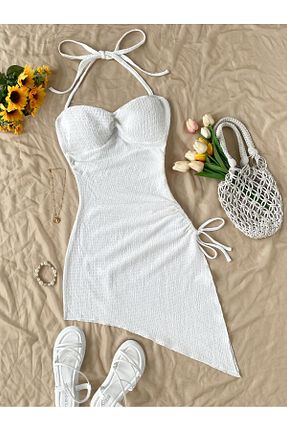 لباس سفید زنانه بافتنی WEEST MODA - کد 903853016