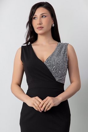 لباس مجلسی و فارغ التحصیلی مشکی زنانه بدون آستین PULLIMM - کد 177214486
