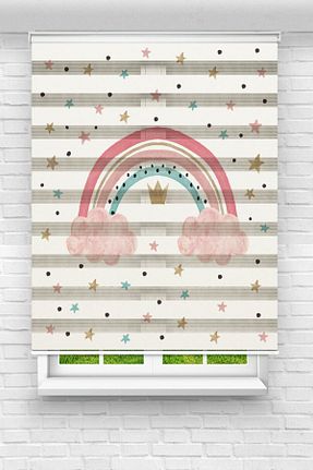 پرده کشوئی رنگی Zebra vanilyahome - کد 456558154