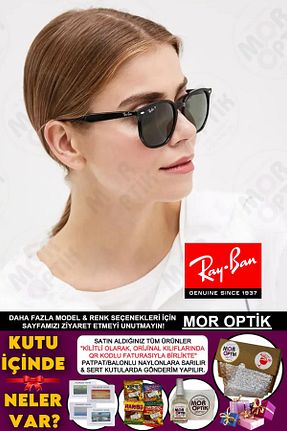 عینک آفتابی مشکی زنانه 54 Ray-Ban - کد 903880444