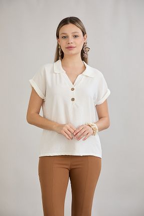 بلوز نباتی زنانه ساده Butik - کد 903884988