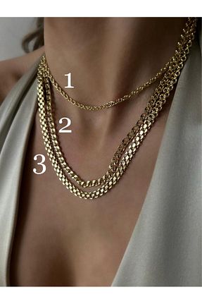 گردنبند استیل ( فولاد ) زرد استیل (فولاد) biralışveriş - کد 903890332
