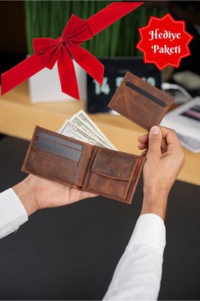 کیف پول قهوه ای زنانه سایز متوسط WATCHOFROYAL - کد 36465233