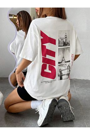 تیشرت سفید زنانه اورسایز Hunors Sportswear & Company - کد 903926546