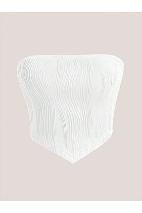 بلوز سفید زنانه کراپ Wild Flower - کد 903956399