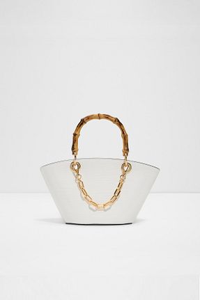 کیف دوشی سفید زنانه چرم مصنوعی Aldo - کد 903980449