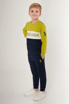 ست گرمکن سبز بچه گانه پنبه ای U.S. Polo Assn. - کد 829023449