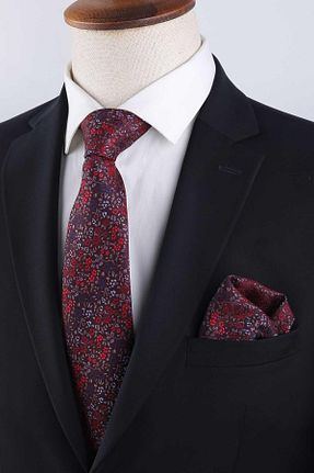 کراوات زرشکی مردانه میکروفیبر Kravatkolik - کد 900756219