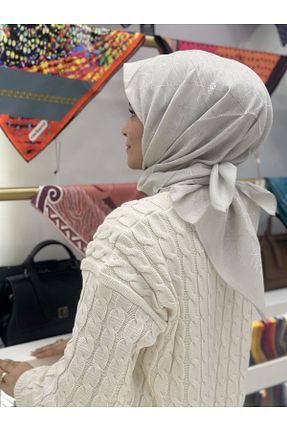 روسری بژ %100 پنبه Aker - کد 904010056