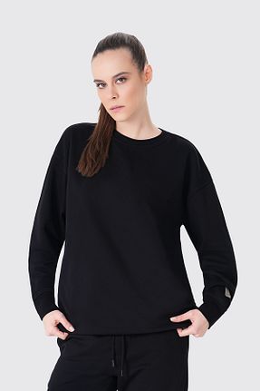 سوئیشرت مشکی زنانه لیسانس دار	 UNIQVIBE - کد 785111737