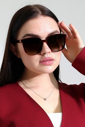 عینک آفتابی سبز زنانه UV400 Eyesofia - کد 349242625