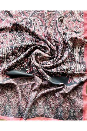 شال صورتی زنانه پنبه ای Veyna Scarf - کد 900838345