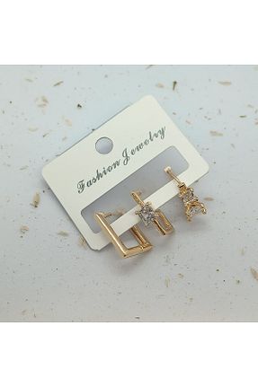 گوشواره استیل (فولاد) طوسی استیل (فولاد) FASHİON JEWELRY - کد 904018075
