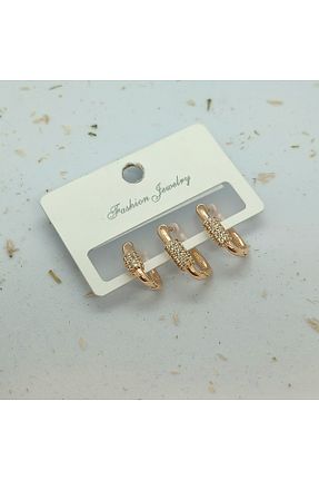 گوشواره استیل (فولاد) طوسی استیل (فولاد) FASHİON JEWELRY - کد 904019010
