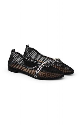 بابت مشکی زنانه چرم خالص Gizzelli shoes - کد 904031008