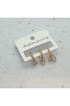 گوشواره استیل (فولاد) طوسی استیل (فولاد) FASHİON JEWELRY - کد 904018827