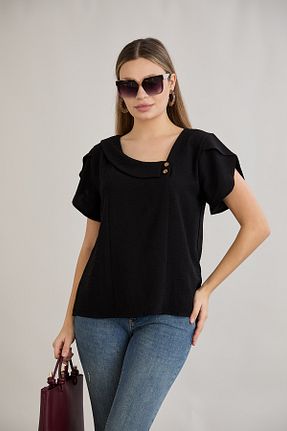 بلوز مشکی زنانه ساده HOFY - کد 904029677