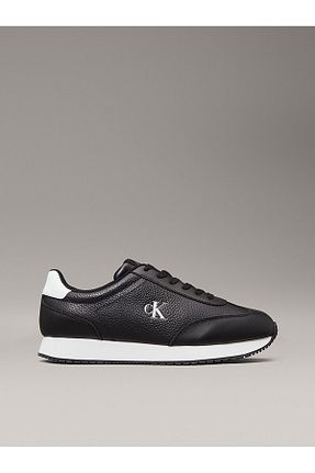 کفش اسنیکر مشکی مردانه چرم اصل Calvin Klein - کد 903754863