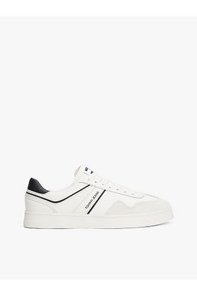 کفش اسنیکر نباتی مردانه چرم اصل Tommy Hilfiger - کد 901396263