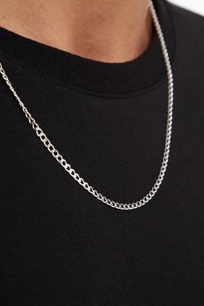 گردنبند استیل ( فولاد ) طوسی مردانه استیل (فولاد) RAWEZON - کد 894885286