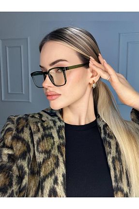 عینک محافظ نور آبی خاکی زنانه 45 anyway - کد 905096867