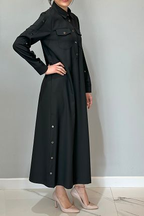 لباس حجاب مشکی زنانه رگولار Nuss - کد 874020060