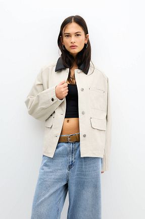 کت نباتی زنانه Relaxed Pull & Bear - کد 904049591
