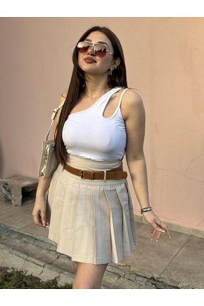 دامن بژ زنانه ساده ROSSA - کد 904065019