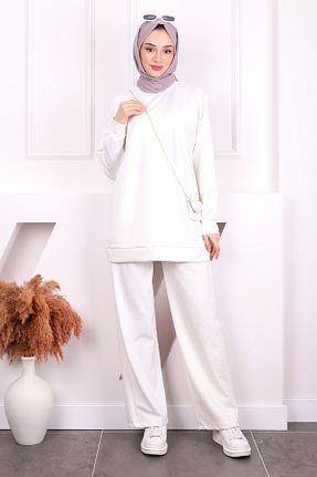 ست بالاتنه و پائین تنه حجاب نباتی زنانه رگولار İmajButik - کد 904070178