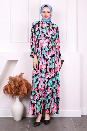 لباس حجاب صورتی زنانه رگولار İmajButik - کد 904068174