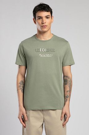 تیشرت خاکی مردانه رگولار Lee Cooper - کد 904070507