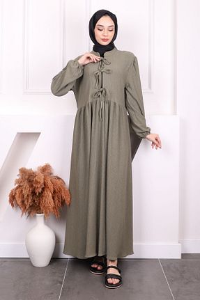 لباس حجاب خاکی زنانه رگولار İmajButik - کد 904070010