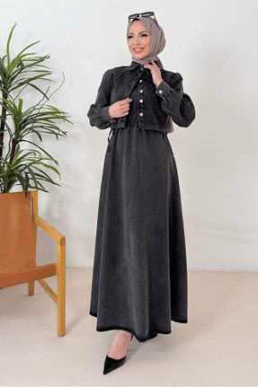 ست بالاتنه و پائین تنه حجاب طوسی زنانه رگولار Bestenur - کد 904072574
