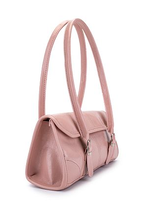 کیف دوشی صورتی زنانه چرم مصنوعی minebag - کد 904065913