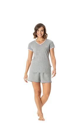 ست لباس راحتی طوسی زنانه طرح دار U.S. Polo Assn. - کد 809281192