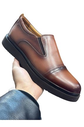 کفش کلاسیک قهوه ای مردانه چرم خالص Greyybull Shoes - کد 904078423
