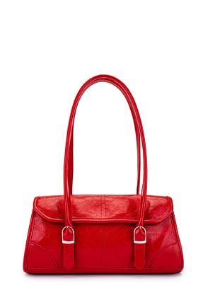 کیف دوشی قرمز زنانه چرم مصنوعی minebag - کد 904066200