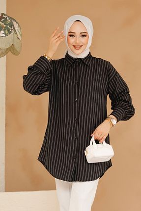 پیراهن حجاب مشکی زنانه رگولار Neva Style - کد 904086212